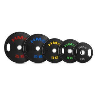 TOG15 2 x 15 KG TALERZ OLIMPIJSKI OGUMOWANY 2 x 15 KG HMS