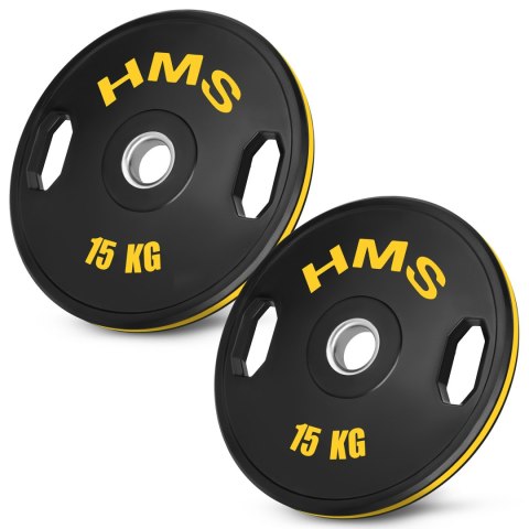 TOG15 2 x 15 KG TALERZ OLIMPIJSKI OGUMOWANY 2 x 15 KG HMS