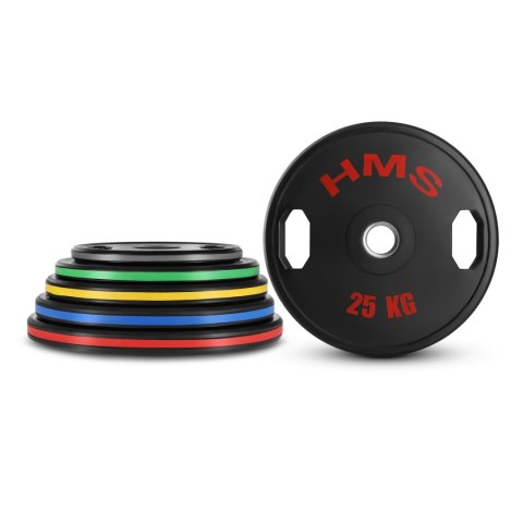 TOG25 2 x 25 KG TALERZ OLIMPIJSKI OGUMOWANY 2 x 25 KG HMS