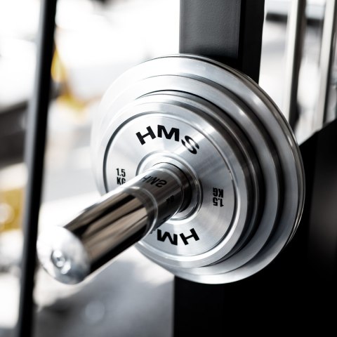 TOS ZESTAW TALERZY OLIMPIJSKICH STALOWYCH KALIBROWANYCH 2 x 1.5 - 5.0 KG (22 KG) HMS
