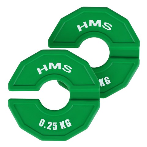 TSN25 2 x 0.25 KG TALERZ NA SPRZĘT DO TRENINGU SIŁOWEGO I FITNESS TYPU NAKŁADKA 2 x 0.25 KG HMS