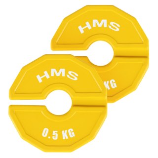 TSN50 2 x 0.5 KG TALERZ NA SPRZĘT DO TRENINGU SIŁOWEGO I FITNESS TYPU NAKŁADKA 2 x 0.5 KG HMS