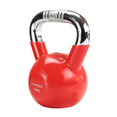 KTC10 RED UCHWYT CHROM RADEŁKOWANY KETTLEBELL ŻELIWNY HMS KTC10 RED UCHWYT CHROM RADEŁKOWANY KETTLEBELL ŻELIWNY HMS