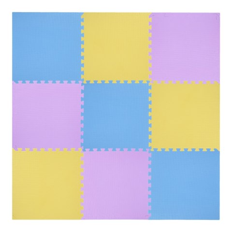 MP10 MATA PUZZLE MULTIPACK YELLOW-BLUE-PURPLE 9 ELEMENTÓW 10MM ONE FITNESS