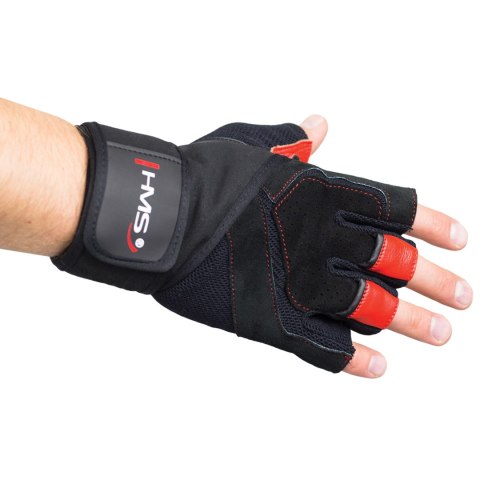 RST01 BLACK/RED ROZM. S RĘKAWICE NA SIŁOWNIĘ HMS RST01 BLACK/RED ROZM. S RĘKAWICE NA SIŁOWNIĘ HMS