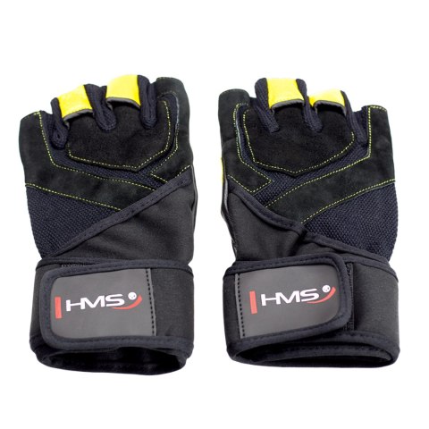 RST01 BLACK/YELLOW ROZM. L RĘKAWICE NA SIŁOWNIĘ HMS RST01 BLACK/YELLOW ROZM. L RĘKAWICE NA SIŁOWNIĘ HMS