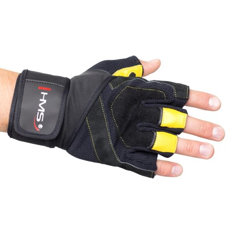 RST01 BLACK/YELLOW ROZM. L RĘKAWICE NA SIŁOWNIĘ HMS RST01 BLACK/YELLOW ROZM. L RĘKAWICE NA SIŁOWNIĘ HMS
