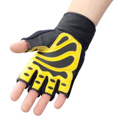 RST01 BLACK/YELLOW ROZM. XL RĘKAWICE NA SIŁOWNIĘ HMS RST01 BLACK/YELLOW ROZM. XL RĘKAWICE NA SIŁOWNIĘ HMS