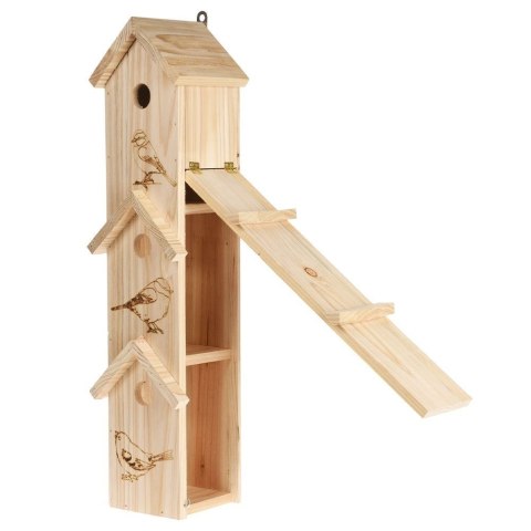 Budka lęgowa 3-piętrowa dla ptaków drewniana / domek lęgowy 60x15x13,5 cm Budka lęgowa 3-piętrowa dla ptaków drewniana / domek lęgowy 60x15x13,5 cm