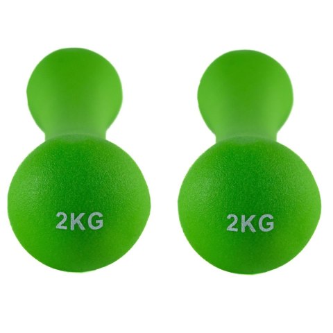 CIĘŻARKI ŻELIWNE POKRYTE NEOPRENEM 2 X 2 KG CIĘŻARKI ŻELIWNE POKRYTE NEOPRENEM 2 X 2 KG