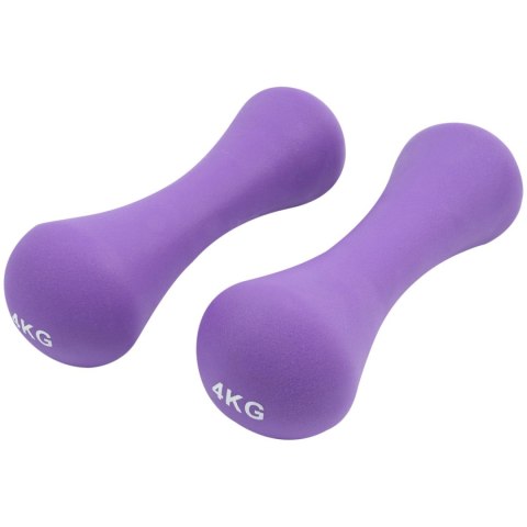 CIĘŻARKI ŻELIWNE POKRYTE NEOPRENEM 2 X 4 KG CIĘŻARKI ŻELIWNE POKRYTE NEOPRENEM 2 X 4 KG