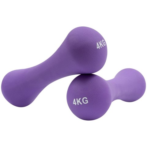 CIĘŻARKI ŻELIWNE POKRYTE NEOPRENEM 2 X 4 KG CIĘŻARKI ŻELIWNE POKRYTE NEOPRENEM 2 X 4 KG