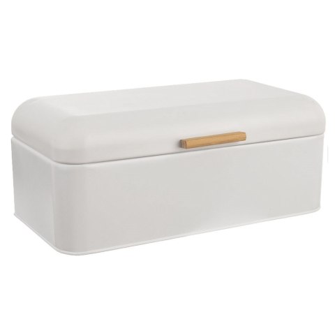 Chlebak metalowy puszka pojemnik kuchenny na chleb pieczywo biały WHITELINE 42x24x16,5 cm Chlebak metalowy puszka pojemnik kuchenny na chleb pieczywo biały WHITELINE 42x24x16,5 cm