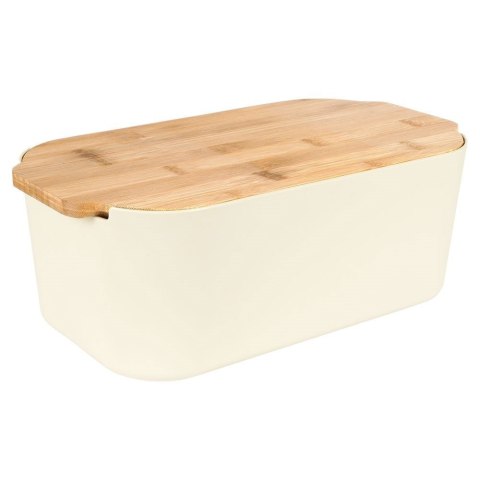 Chlebak z deską kremowy 33x18,5x12 cm Chlebak z deską kremowy 33x18,5x12 cm