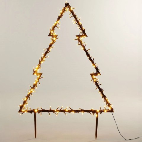 Choinka świecąca zewnętrzna metalowa 175 LED 75 cm Choinka świecąca zewnętrzna metalowa 175 LED 75 cm