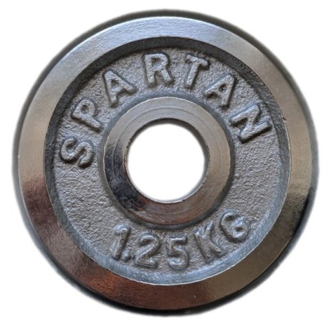 Chromowane talerze do ćwiczeń 2x1,25 kg SPARTAN Chromowane talerze do ćwiczeń 2x1,25 kg SPARTAN