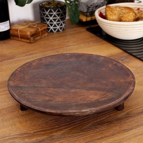 Deska drewniana / taca do serwowania na nóżkach 30 cm Deska drewniana / taca do serwowania na nóżkach 30 cm