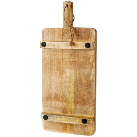 Deska kuchenna drewniana do krojenia serwowania z uchwytem na nóżkach 50,2x21x5 cm Deska kuchenna drewniana do krojenia serwowania z uchwytem na nóżkach 50,2x21x5 cm