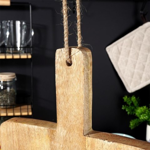 Deska kuchenna drewniana do krojenia serwowania z uchwytem na nóżkach 50,2x21x5 cm Deska kuchenna drewniana do krojenia serwowania z uchwytem na nóżkach 50,2x21x5 cm