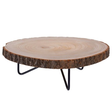 Deska na nóżkach do serwowania dań drewniana / plaster drewna 40 cm Deska na nóżkach do serwowania dań drewniana / plaster drewna 40 cm