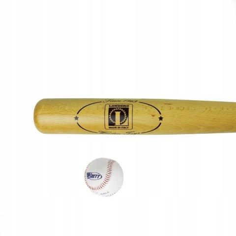 Drewniany Kij Baseballowy LONDERO 75 cm z Piłką do Baseballa Drewniany Kij Baseballowy LONDERO 75 cm z Piłką do Baseballa