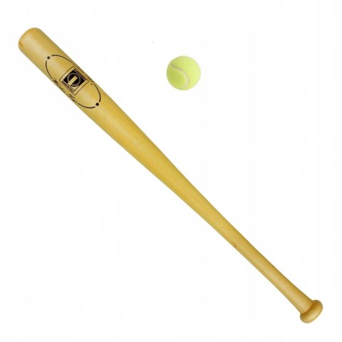 Drewniany Kij Baseballowy LONDERO 75 cm z Piłką do Tenisa Drewniany Kij Baseballowy LONDERO 75 cm z Piłką do Tenisa