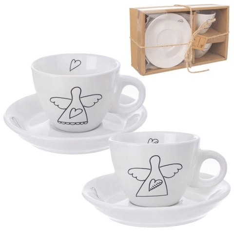 Filiżanka do kawy espresso porcelanowa biała 90 ml 2 sztuki Filiżanka do kawy espresso porcelanowa biała 90 ml 2 sztuki
