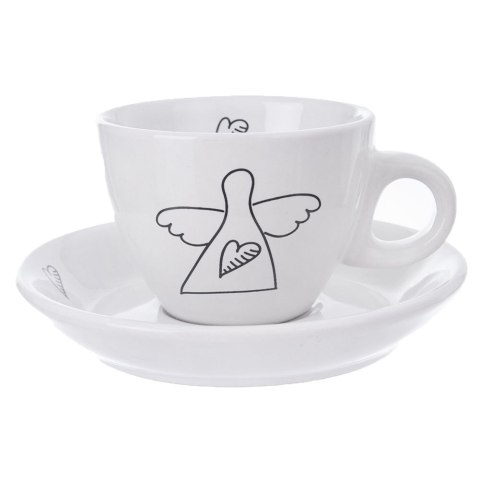 Filiżanka do kawy espresso porcelanowa biała 90 ml 2 sztuki Filiżanka do kawy espresso porcelanowa biała 90 ml 2 sztuki