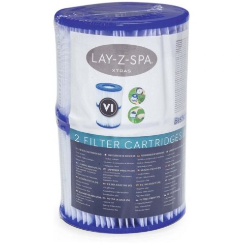 Filtr do Pompy Lay-Z SPA BESTWAY Typ VI - 2 szt. Filtr do Pompy Lay-Z SPA BESTWAY Typ VI - 2 szt.