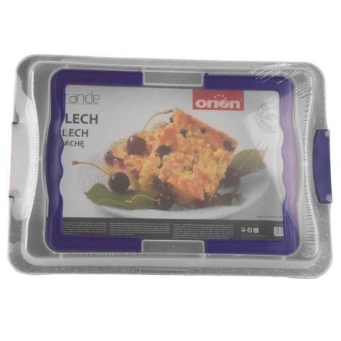 Forma do pieczenia ciasta z pokrywą blacha granitowa pokrywką i uchwytem GRANDE 43x29x7 cm Forma do pieczenia ciasta z pokrywą blacha granitowa pokrywką i uchwytem GRANDE 43x29x7 cm