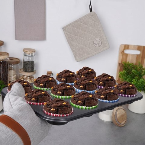 Forma do pieczenia muffinek na muffinki foremki papilotki 12 szt Forma do pieczenia muffinek na muffinki foremki papilotki 12 szt