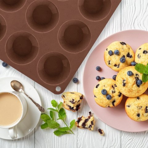 Forma silikonowa foremka do pieczenia mini muffinek na muffinki małe babeczki 20 sztuk Forma silikonowa foremka do pieczenia mini muffinek na muffinki małe babeczki 20 sztuk