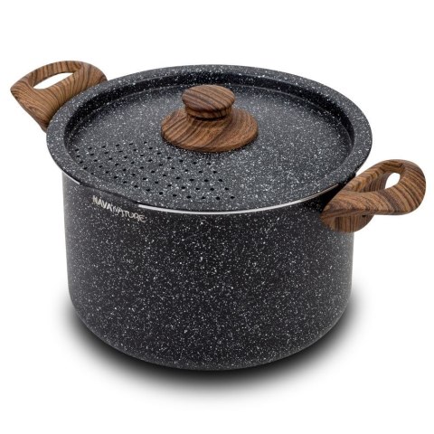 Garnek granitowy NATURE z odcedzaniem funkcją odcedzania 22 cm 5 l Garnek granitowy NATURE z odcedzaniem funkcją odcedzania 22 cm 5 l