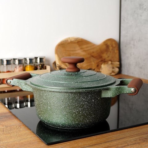 Garnek granitowy z pokrywką OMEGA 20 cm 2,6 l Garnek granitowy z pokrywką OMEGA 20 cm 2,6 l