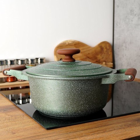 Garnek granitowy z pokrywką OMEGA 24 cm 4,4 l Garnek granitowy z pokrywką OMEGA 24 cm 4,4 l