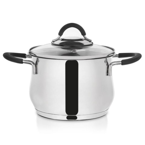 Garnek stalowy DALIE z pokrywką 16 cm 2,4 l gaz indukcja Garnek stalowy DALIE z pokrywką 16 cm 2,4 l gaz indukcja