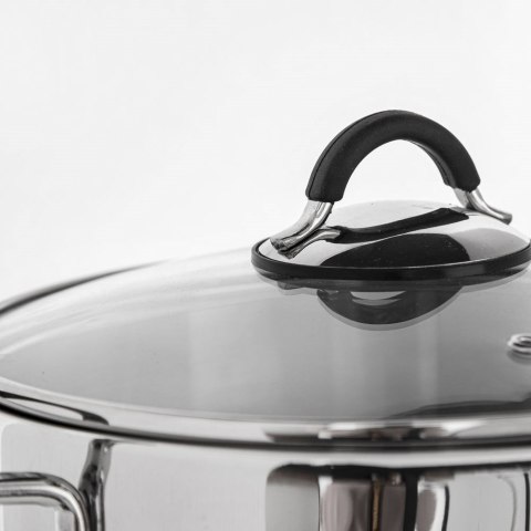 Garnek stalowy DALIE z pokrywką 18 cm 2,6 l gaz indukcja Garnek stalowy DALIE z pokrywką 18 cm 2,6 l gaz indukcja