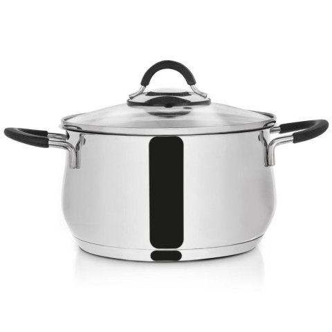 Garnek stalowy DALIE z pokrywką 20 cm 3,7 l gaz indukcja Garnek stalowy DALIE z pokrywką 20 cm 3,7 l gaz indukcja