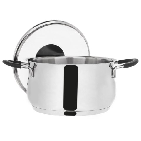 Garnek stalowy DALIE z pokrywką 20 cm 3,7 l gaz indukcja Garnek stalowy DALIE z pokrywką 20 cm 3,7 l gaz indukcja