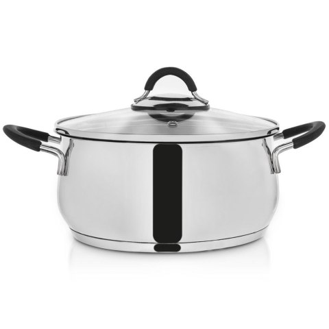 Garnek stalowy DALIE z pokrywką 22 cm 4 l gaz indukcja Garnek stalowy DALIE z pokrywką 22 cm 4 l gaz indukcja