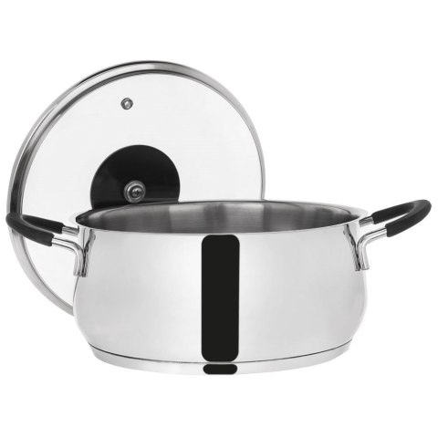 Garnek stalowy DALIE z pokrywką 22 cm 4 l gaz indukcja Garnek stalowy DALIE z pokrywką 22 cm 4 l gaz indukcja