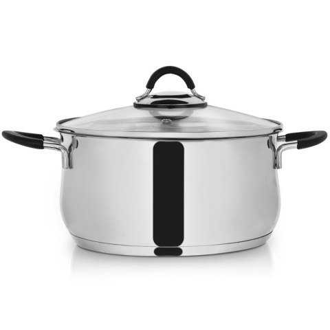 Garnek stalowy DALIE z pokrywką 24 cm 5,3 l gaz indukcja Garnek stalowy DALIE z pokrywką 24 cm 5,3 l gaz indukcja