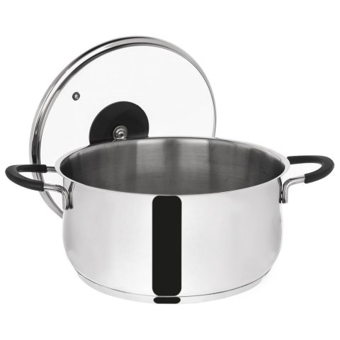 Garnek stalowy DALIE z pokrywką 24 cm 5,3 l gaz indukcja Garnek stalowy DALIE z pokrywką 24 cm 5,3 l gaz indukcja