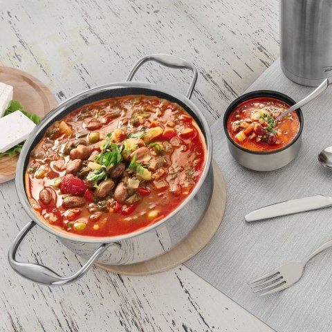 Garnek stalowy z powłoką nieprzywierającą premium COOKCELL ORION 24 cm 4,8 l Garnek stalowy z powłoką nieprzywierającą premium COOKCELL ORION 24 cm 4,8 l