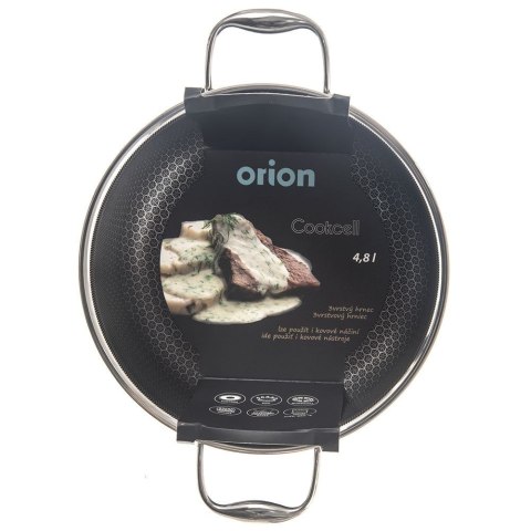 Garnek stalowy z powłoką nieprzywierającą premium COOKCELL ORION 24 cm 4,8 l Garnek stalowy z powłoką nieprzywierającą premium COOKCELL ORION 24 cm 4,8 l