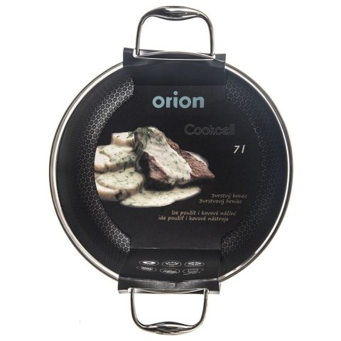 Garnek stalowy z powłoką nieprzywierającą premium COOKCELL ORION 26 cm 7 l Garnek stalowy z powłoką nieprzywierającą premium COOKCELL ORION 26 cm 7 l