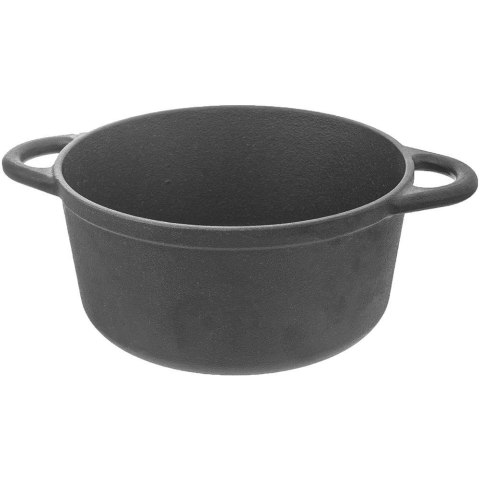 Garnek żeliwny z pokrywką kociołek odlewany ciężki brytfanna 23 cm 4 l Garnek żeliwny z pokrywką kociołek odlewany ciężki brytfanna 23 cm 4 l