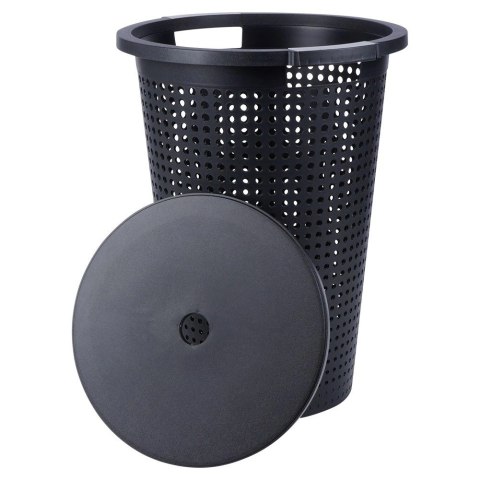 Kosz na pranie plastikowy czarny 35 l Kosz na pranie plastikowy czarny 35 l