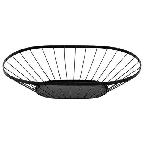 Koszyk Metalowy na Owoce i Warzywa Czarny Loftowy 40,5x25,5 cm NAVA Koszyk Metalowy na Owoce i Warzywa Czarny Loftowy 40,5x25,5 cm NAVA