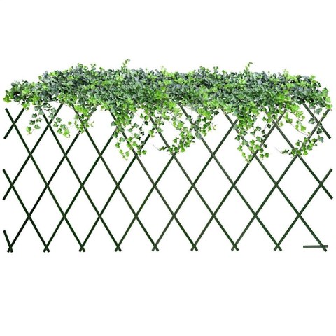 Kratka podpora ogrodowa do roślin pnączy zielona rozkładana trejaż 180x90 cm Kratka podpora ogrodowa do roślin pnączy zielona rozkładana trejaż 180x90 cm